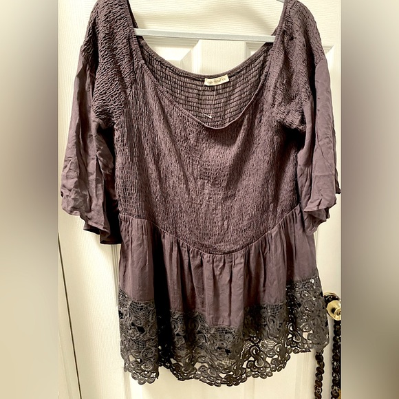 👡💓👀Boho lace top plus size - Picture 1 of 3